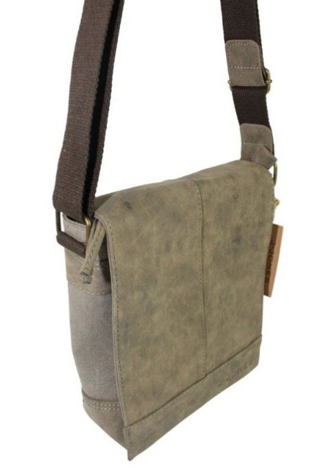 Skórzana Torba JENNIFER JONES Listonoszka Ze Skórzaną Klapką BRĄZOWY 4528-2 27 x 22 x 9 [cm]