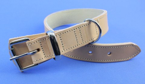 Solidna Obroża Dla Psa Jucht Skóra  Naturalna 25 mm 28-38 [cm] WIREX (PL)