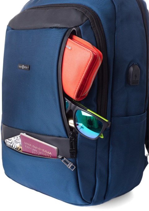 Wytrzymały Plecak Podróżny RGL PL14 CZARNY 43 x 29 x 12 [cm]