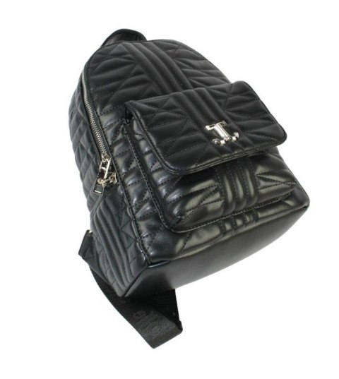 Pikowany Plecaczek Damski Czarny JENIFER JONES 3143 30 x 25 x 26 [cm]