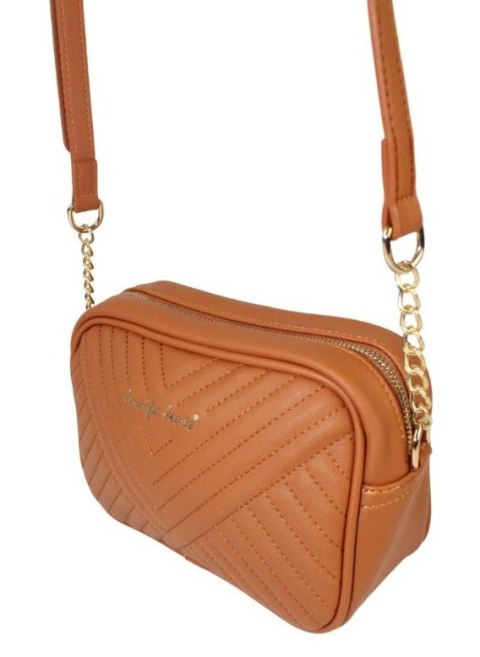 Stylowa Torebka Jennifer Jones Ze Skóry Włoskiej Ekologicznej 3134 RUDY 14 x 24 x 9 [cm]