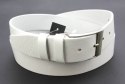 Pasek Skórzany PAS-MAX (PL) Gładki Skóra Licowa EXTRA 40 mm BIAŁY