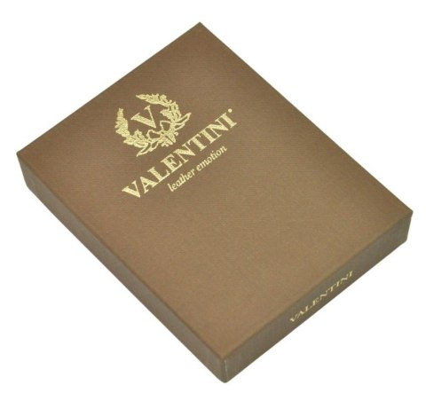 Portfel Męski Skórzany VALENTINI Mały Skóra Bydlęca Poziomy Jedno Skrzydełko 987-992 CZARNY 11 x 8,5 x 2 [cm]