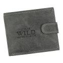 Portfel Męski Skórzany WILD Skóra Licowa Duży Poziomy Z Zapięciem RFID N992L 12,5 x 10,5 x 2 [cm]