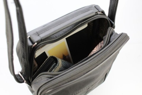 Torba męska skórzana MAGRE (PL) Pionowa DeLux Dwukomorowa Kuba 20 x 28 x 12 [cm]