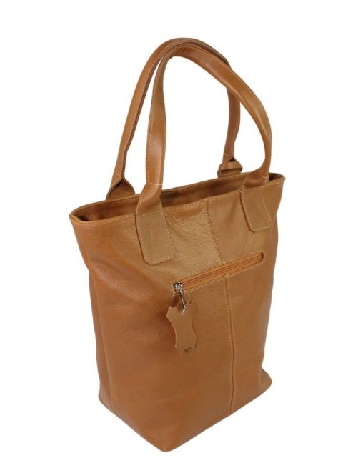 Torebka Skórzana MAGRE (PL) KLEOPATRA Shopper Bag Skóra Naturalna BRĄZOWY Gładka Torebka Skórzana MAGRE (PL) KLEOPATRA Shopper Bag Skóra Naturalna BRĄZOWY Gładka