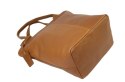 Torebka Skórzana MAGRE (PL) KLEOPATRA Shopper Bag Skóra Naturalna BRĄZOWY Gładka