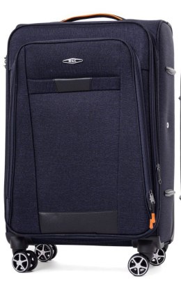 Duża Ekskluzywna Walizka Turystyczna RGL S-030 GRANATOWA 77 x 47 x 30 108 Litrów Rejkiavik Collection