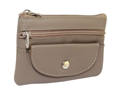 Etui Na Klucze Skórzane Polska Galanteria (PL) Skóra Naturalna Dwa Zamki Kieszonka Na Jeden Komplet Kluczy 34801 12 x 8 x 1 [cm]