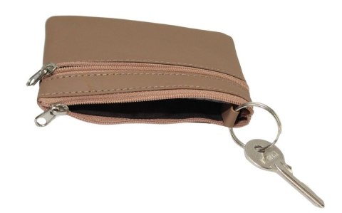 Etui Na Klucze Skórzane Polska Galanteria (PL) Skóra Naturalna Dwa Zamki Na Jeden Komplet Kluczy 34802 12 x 8,5 x 1 [cm]