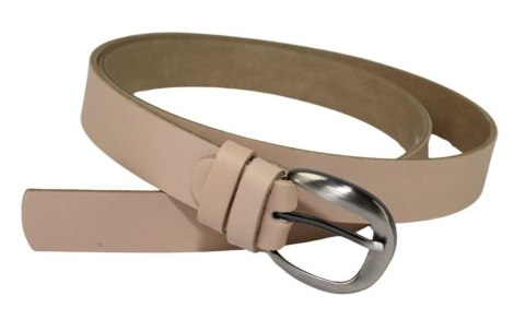 Pasek Damski Skórzany CEZ-MAR (PL) Skóra Licowa EXTRA 30 mm CIELISTY