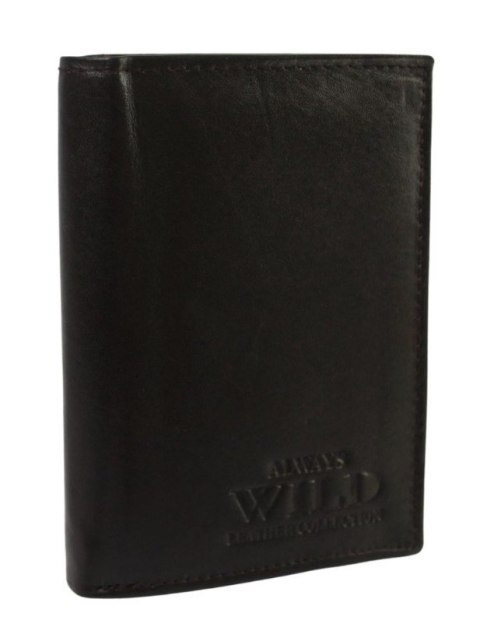 Portfel Męski Skórzany WILD Skóra Licowa Duży Pionowy Bez Zapięcia N4-P 7834 13 x 10 x 2,5 [cm]