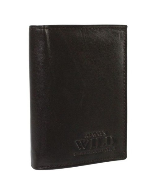 Portfel Męski Skórzany WILD Skóra Licowa Duży Pionowy Bez Zapięcia N4-P 7834 13 x 10 x 2,5 [cm]