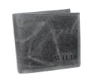 Portfel Męski Skórzany WILD Skóra Licowa Duży Poziomy Bez Zapięcia RFID N992-P-CHM 1041 12,5 x 10,5 x 2 [cm]