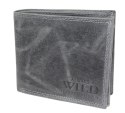 Portfel Męski Skórzany WILD Skóra Licowa Duży Poziomy Bez Zapięcia RFID N992-P-CHM 1041 12,5 x 10,5 x 2 [cm]