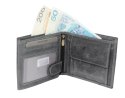 Portfel Męski Skórzany WILD Skóra Licowa Duży Poziomy Bez Zapięcia RFID N992-P-CHM 1041 12,5 x 10,5 x 2 [cm]