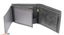 Portfel Męski Skórzany WILD Skóra Licowa Duży Poziomy Bez Zapięcia RFID N992-P-CHM 1041 12,5 x 10,5 x 2 [cm]