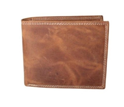 Portfel Męski Skórzany WILD Skóra Licowa Duży Poziomy Bez Zapięcia RFID N992-P-CHM-NL 963112,5 x 10,5 x 2 [cm]