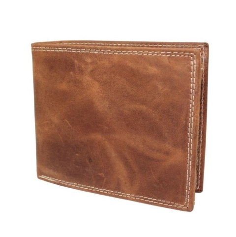Portfel Męski Skórzany WILD Skóra Licowa Duży Poziomy Bez Zapięcia RFID N992-P-CHM-NL 963112,5 x 10,5 x 2 [cm]