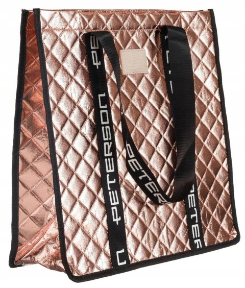 Torebka Damska Materiałowa Peterson PTN RSPV 003 RÓŻOWA Na Suwak 40 x 41 x 15 [cm]