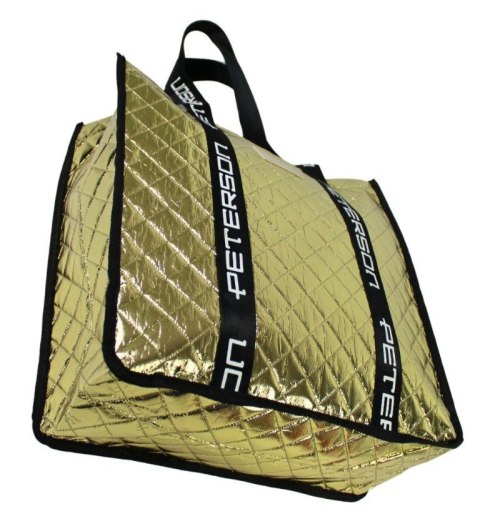 Torebka Damska Materiałowa Peterson PTN RSPV 003 SREBRNA Na Suwak 40 x 41 x 15 [cm]