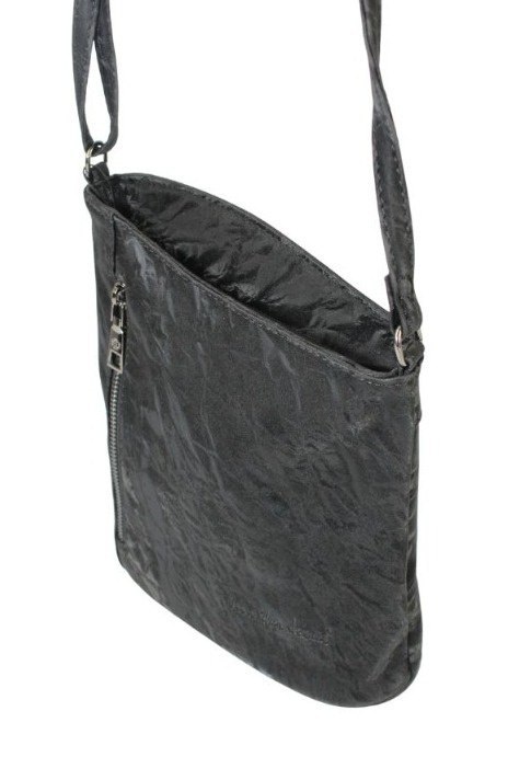 Torebka Jennifer Jones Listonoszka Skóra Włoska JJ3148 CZARNY 20 x 23 x 7 [cm]