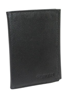 Etui Na Karty Dokumenty Cavaldi Duże Pionowe Trzy Części Skóra Naturalna PAL50 CZARNY 13 x 10 x 1,5 [cm]