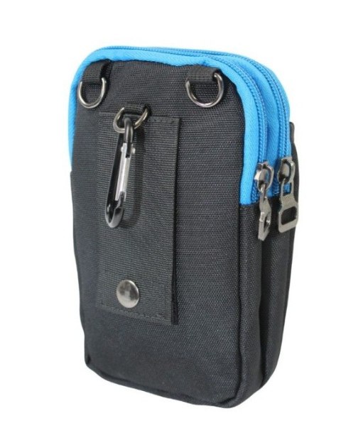 Materiałowa Pojemna Saszetka Do Paska Biodrówka Nerka Bag Street 4247 20 x 11 x 5 [cm]