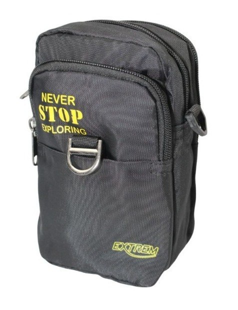 Materiałowa Pojemna Saszetka Do Paska Biodrówka Nerka Bag Street 4248 18 x 12 x 7 [cm]