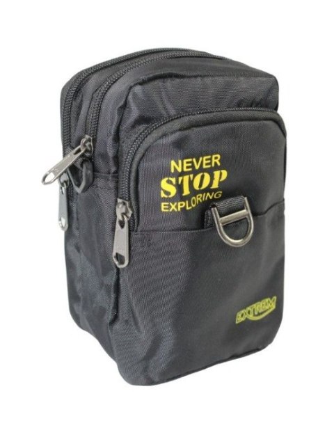 Materiałowa Pojemna Saszetka Do Paska Biodrówka Nerka Bag Street 4248 18 x 12 x 7 [cm]