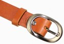 Pasek Damski Skórzany CEZ-MAR (PL) Skóra Licowa EXTRA 30 mm KARMEL