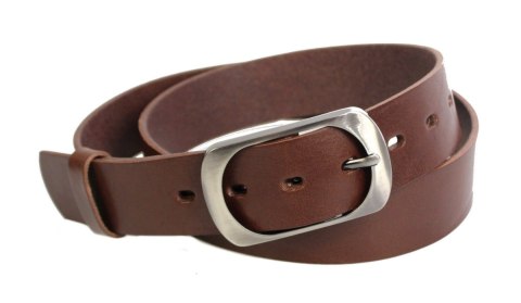 Pasek Damski Skórzany CEZ-MAR (PL) Skóra Naturalna Licowa Gładki 40 mm CIEMNY BRĄZOWY Pasek Damski Skórzany CEZ-MAR (PL) Skóra Naturalna Licowa Gładki 40 mm CIEMNY BRĄZOWY