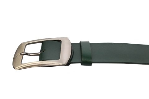 Pasek Damski Skórzany Gładki COMPLEX (PL) 40 mm CIEMNY ZIELONY Szeroki Pasek Damski Skórzany Gładki COMPLEX (PL) 40 mm CIEMNY ZIELONY Szeroki