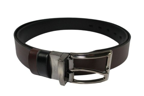 Pasek Męski Skórzany Dwa w Jednym COMPLEX (PL) GŁADKI ''DWUSTRONNY'' Skóra Licowa EXTRA 35 mm CZARNO-CZEKOLADOWY Pasek Męski Skórzany Dwa w Jednym COMPLEX (PL) GŁADKI ''DWUSTRONNY'' Skóra Licowa EXTRA 35 mm CZARNO-CZEKOLADOWY