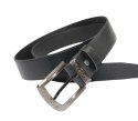 Pasek Skórzany COMPLEX (PL) Tłoczony Napis "MAGNUM JEANS" Skóra DW EXTRA 40 mm CZARNY
