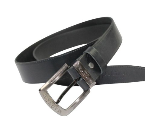 Pasek Skórzany COMPLEX (PL) Tłoczony Napis "MAGNUM JEANS" Skóra DW EXTRA 40 mm CZARNY Pasek Skórzany COMPLEX (PL) Tłoczony Napis "MAGNUM JEANS" Skóra DW EXTRA 40 mm CZARNY