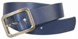 Pasek Skórzany Damski PAS-MAX (PL) Gładki 40 mm Skóra Licowa EXTRA GRANATOWY K82