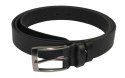 Pasek Skórzany HADA (PL) GŁADKI Skóra Licowa EXTRA 40 mm CZARNY XXL NADWYMIAR