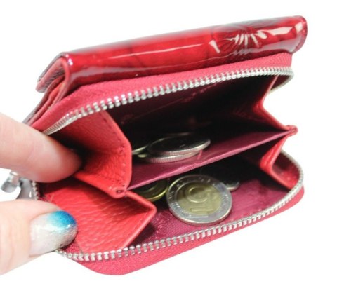 Portfel Damski Skórzany Jennifer Jones Bułeczka Na Suwak Skóra Naturalna 5263-14 9 x 6,5 x 3[cm]