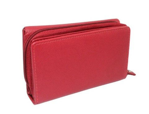 Portfel Damski Skórzany Money Maker 14cm Suwak I Klapka Skóra Naturalna 521B 14,5 x 9 x 3,5 [cm]