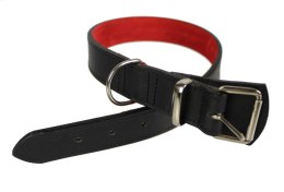 Solidna Obroża Dla Psa Czarna z Czarną Nitką Skóra Naturalna 30 mm 35/45 [cm] WIREX (PL)