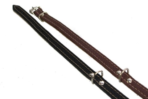 Solidna Obroża Dla Psa Skóra Naturalna 32-39 [cm] ZOO LESZCZ (PL) ZL0153