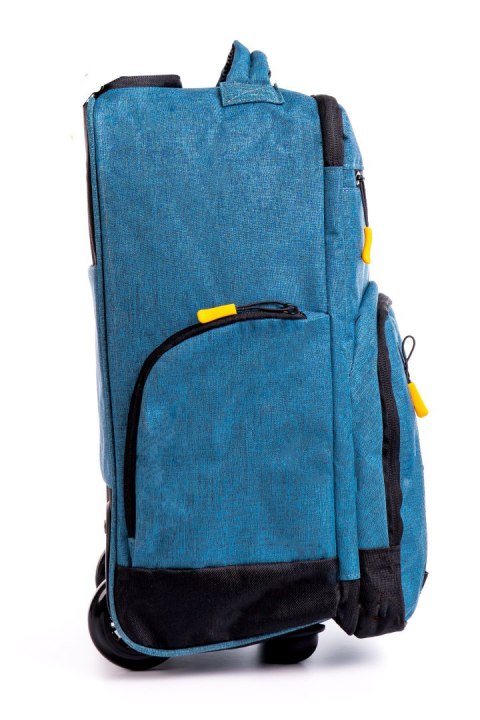 Solidna Poręczna Torba Podróżna Na kółkach Do Samolotu WIZZAIR RGL PL19 CZARNA 40 x 30 x 20 [cm]