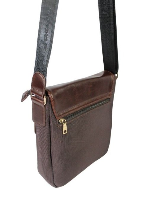 Torebka Torba JENNIFER JONES Listonoszka Czekoladowa Materiał 2130 28 x 26 x 9 [cm]