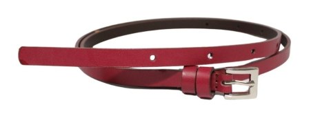 Damski Skórzany Pasek PolskaGalanteria.pl 10 mm BURACZKOWY Srebna Klamra
