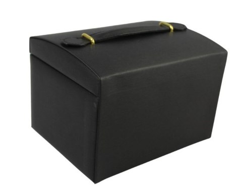 Elegancka i Stylowa Szkatułka Na Biżuterię PATRIZIA Pojemny Organizer 23004 Czarny 17,5 x 13 x 12,5 [cm]