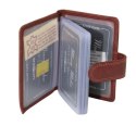 Etui Na Karty Dokumenty Money Maker Wizytownik Pionowy Skóra Naturalna 12150 CZARNY 10 x 7 x 1.5 [cm]