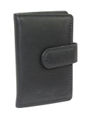 Etui Na Karty Dokumenty Money Maker Wizytownik Pionowy Skóra Naturalna 12150 CZARNY 10 x 7 x 1.5 [cm]