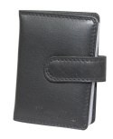 Etui Na Karty Dokumenty Money Maker Wizytownik Pionowy Skóra Naturalna 12150 CZARNY 10 x 7 x 1.5 [cm]