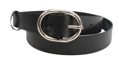 Pasek Damski Skórzany Arucce (PL) Skóra Licowa EXTRA 30 mm CZARNY Srebrna Klamra Pasek Damski Skórzany Arucce (PL) Skóra Licowa EXTRA 30 mm CZARNY Srebrna Klamra